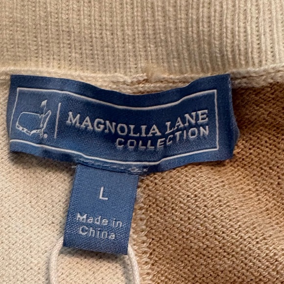 Masters - Magnolia Lane  Two-Tone Cream and Tan Sweater in size large - Picture 4 of 7